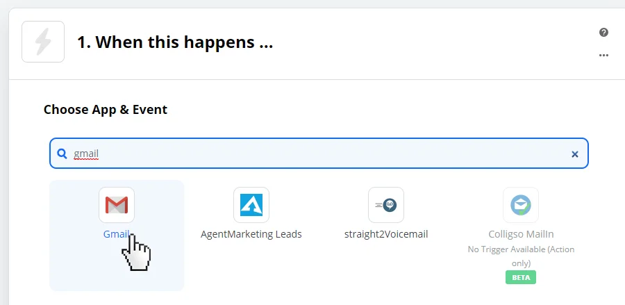 Zapier GMAIL